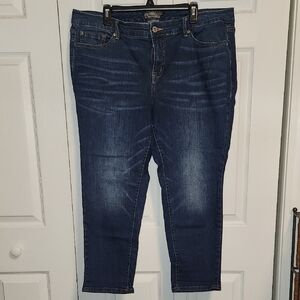 Torrid Dark Blue Ankle Jeans
